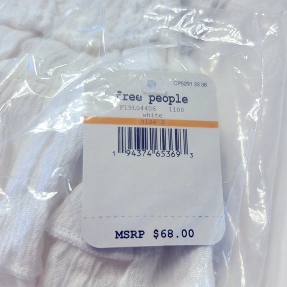 Free People FP One Adella Cami White Size Small NWT - Picture 6 of 6